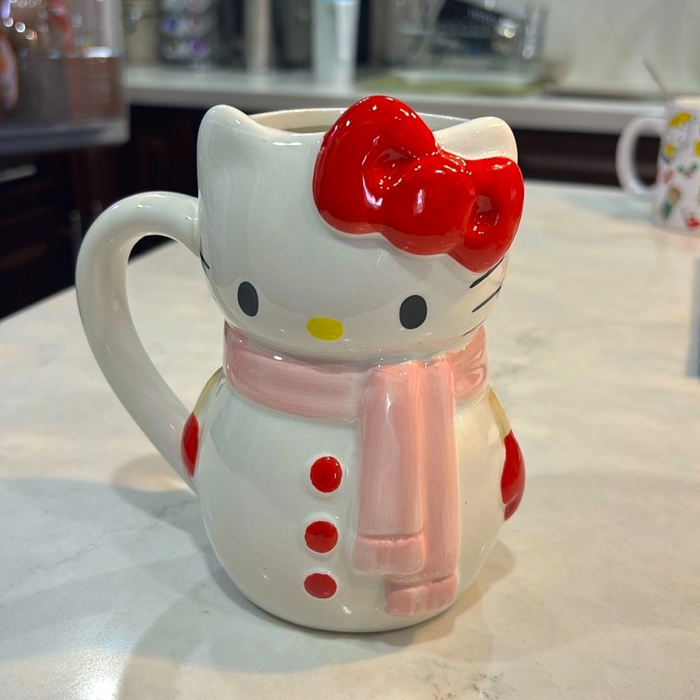 Snowman Hello Kitty Mug